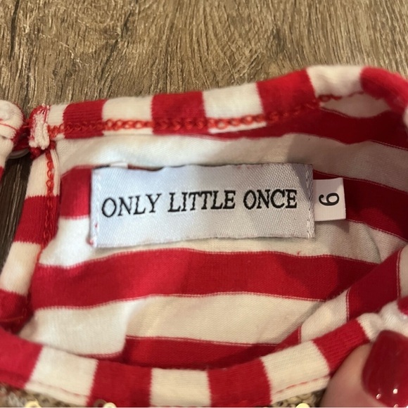 Original Only Little Once Christmas Dress Sz 6 - Picture 4 of 6